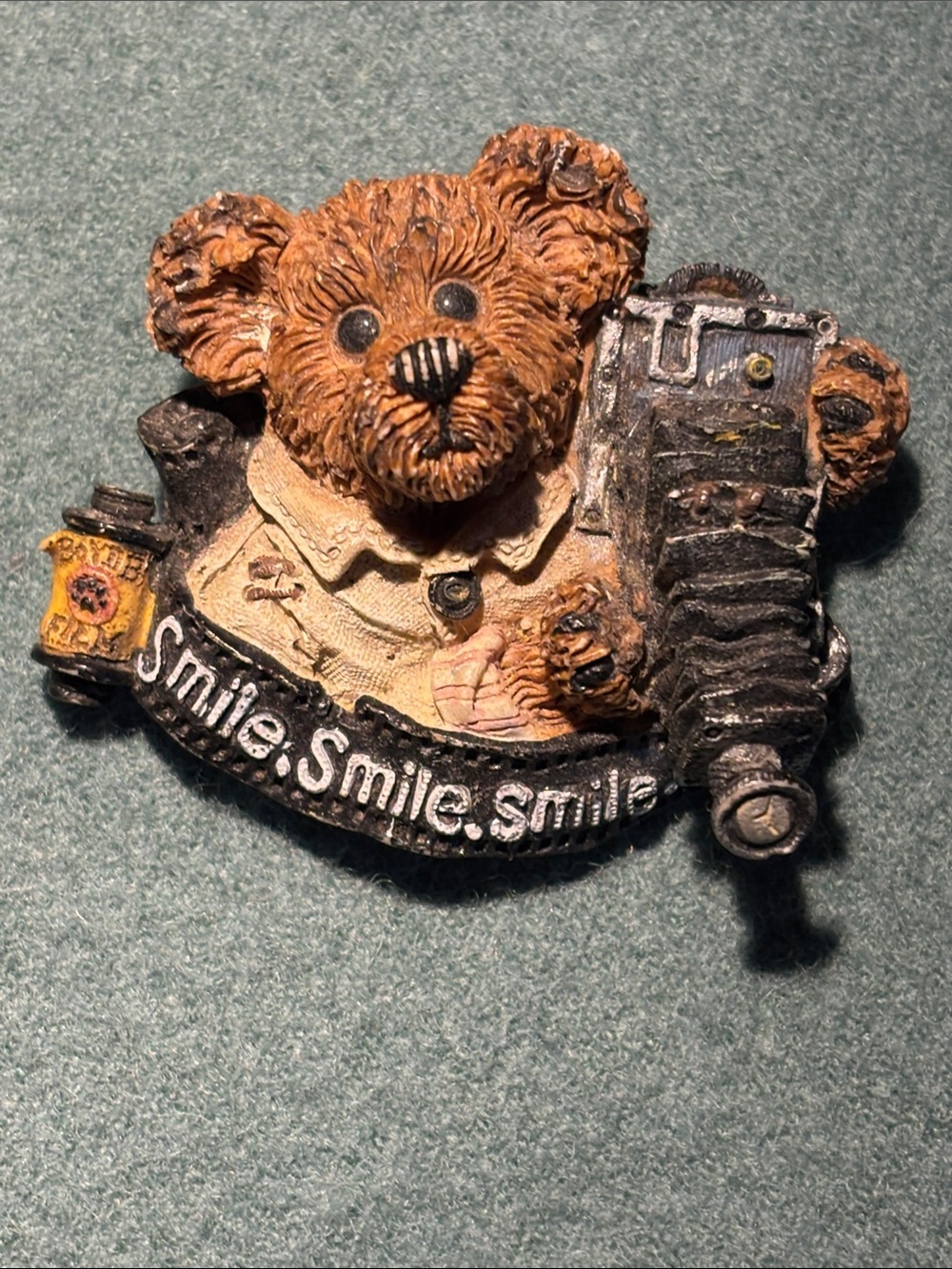Boyd bear photography themed brooch Smile 😊